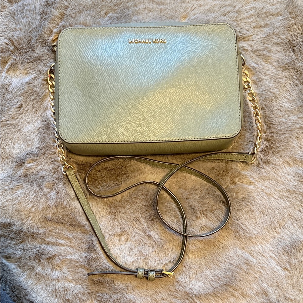 Michael Kors Sage Green Crossbody Bag